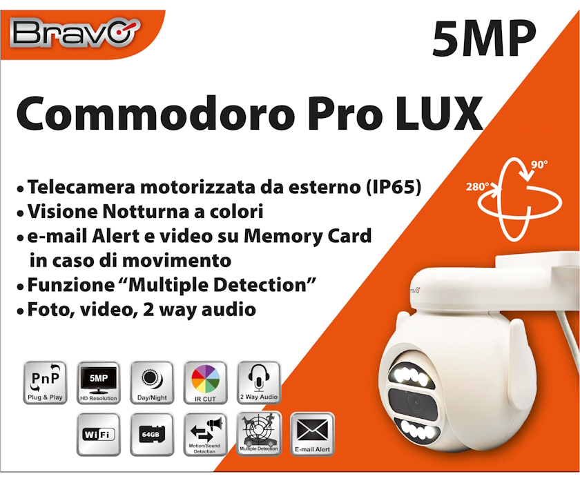 TELEC. WIR. EST. COMMODORO PRO LUX 5MP